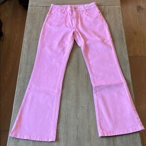 Mini Boden PINK flare denim jeans. Girl size 13. EXCELLENT condition!